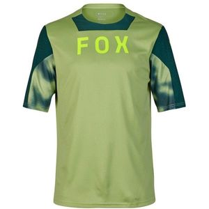 FOX Racing Defend S/S Jersey Taunt Fietsshirt (Heren |groen)