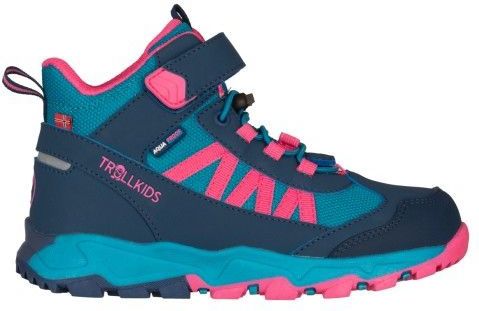 Trollkids - Kid's Tronfjell Hiker Mid - Wandelschoenen - Blauw - PU-coating