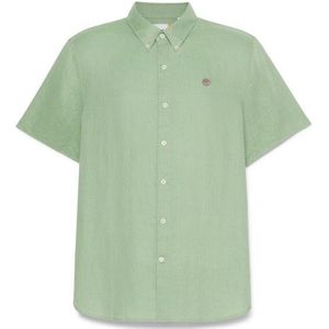 Timberland Mill Brook Linen Short Sleeve Shirt Overhemd (Heren |groen)