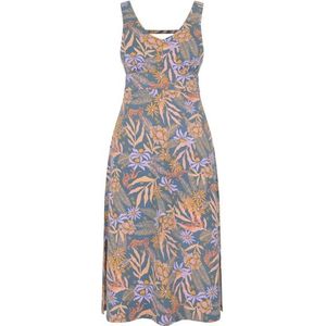 Sherpa Womens Neha Midi Dress Jurk (Dames |grijs)