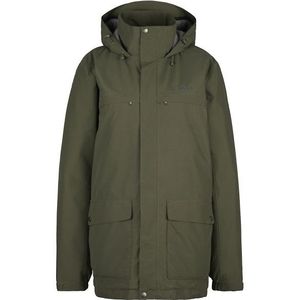 Vaude Pellice Wool Parka Lange jas (Heren |olijfgroen |waterdicht)