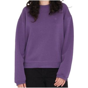 Volcom Womens Stone Heart Up Crew Trui (Dames |purper)