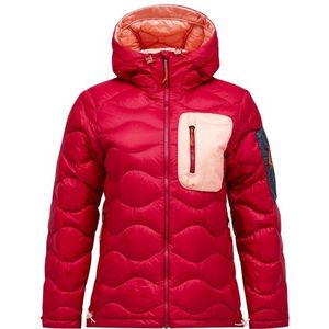 Peak Performance Womens Helium Utility Down Hood Donsjack (Dames |rood)