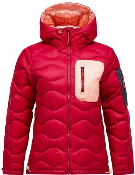 Peak Performance Womens Helium Utility Down Hood Donsjack (Dames |rood)