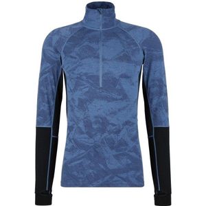 Stoic MerinoMesh150 SadjemSt L/S Half Zip Merino-ondergoed (Heren |blauw)