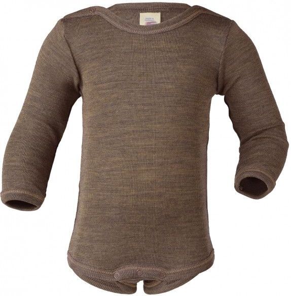 Engel - Baby-Body - Bruin - Langarm - Merino-ondergoed
