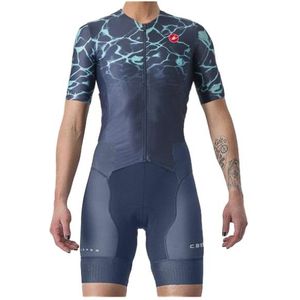 Castelli Womens Free Sanremo 2 Suit Short SL Fietspak (Dames |blauw)