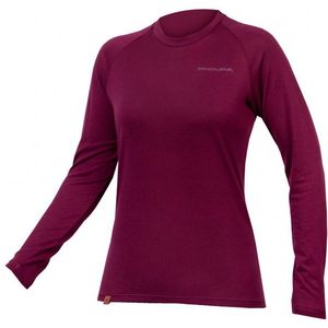 Endura Womens Baabaa Blend Longsleeve Base Layer Merino-ondergoed (Dames |purper)