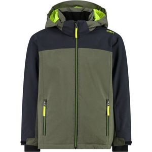 CMP Boys Jacket Snaps Hood Twill Ski-jas (Kinderen |olijfgroen |waterdicht)