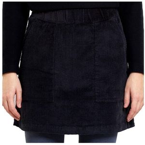 DEDICATED Womens Skirt Majorna Corduroy Rok (Dames |zwart)