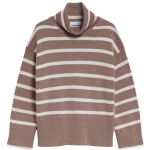 ARMEDANGELS Womens Chanaa Stripes Trui (Dames |bruin)
