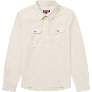 Amundsen Sports Womens Ranger Velvet Half-Zip Shirt Blouse (Dames |wit/beige)