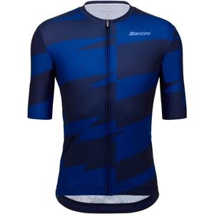 Santini Furia Smart S/S Fietsshirt (Heren |blauw)