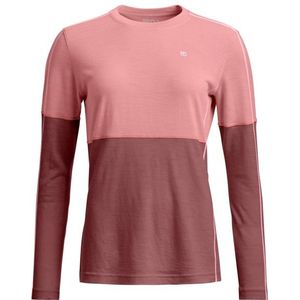 Ortovox Womens 185 RockNWool Long Sleeve Merino-ondergoed (Dames |roze)