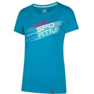 La Sportiva Womens Stripe Evo T-shirt (Dames |blauw)