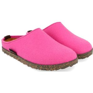 Haflinger - Manhattan - Clogs - Wolvilt - Uitneembaar Kurk-Latex Voetbed