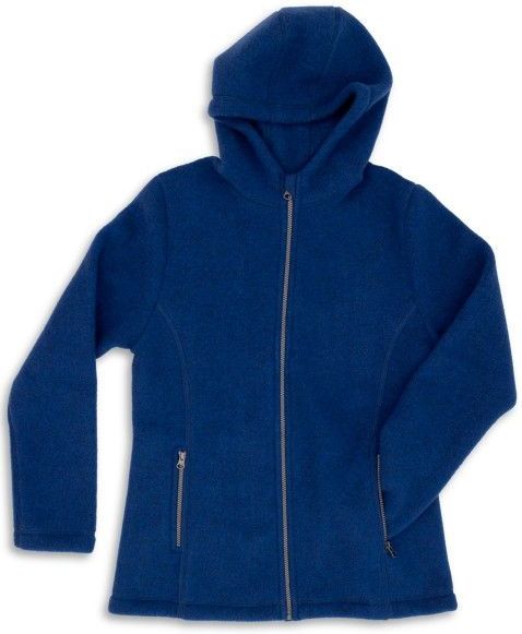 Engel - Wollen Vest - Blauw - Met Capuchon