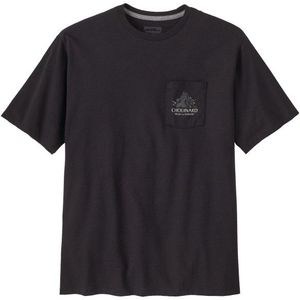 Patagonia Chouinard Crest Pocket Responsibili-Tee T-shirt (Heren |zwart/grijs)