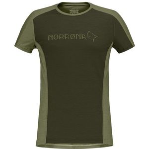 Norrona Womens Falketind Equaliser Merino T-Shirt Merinoshirt (Dames |olijfgroen)