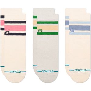 Stance Womens Boyd Quarter 3 Pack Multifunctionele sokken (Dames |wit)