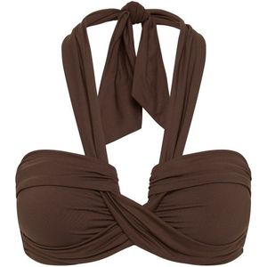 Seafolly Womens Collective Halter Bandeau Bikinitop (Dames |wit)