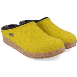 Haflinger Klompen muilezels voor dames Grizzly Kris 711056, grootte:37 EU, kleur:Geel