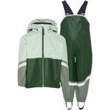 Didriksons - Kids Waterman Set 12 - Regenset - Groen - Waterdicht