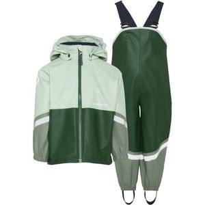 Didriksons - Kids Waterman Set 12 - Regenset - Groen - Waterdicht