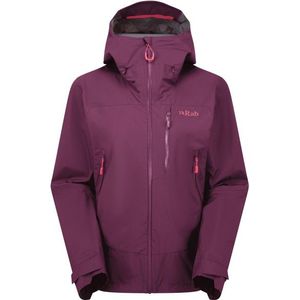 Rab Womens Downpour Mountain Jacket Regenjas (Dames |purper |waterdicht)
