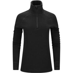 Aclima FleeceWool V2 Polo Zip Merinolongsleeve (Heren |zwart)