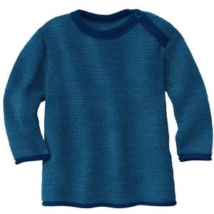 disana Kids Melange-Pullover Merinotrui (Kinderen |blauw)