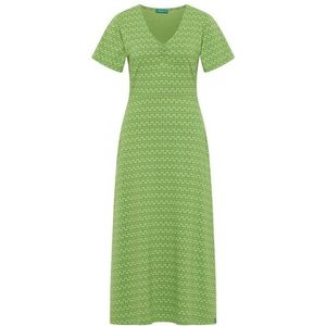 Tranquillo Womens Jersey-Kleid in Midilänge Jurk (Dames |groen)
