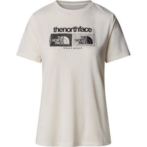 The North Face Womens Foundation Tee Graphic 1 Sportshirt (Dames |grijs)