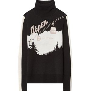 We Norwegians Womens AfterSki Sweater Merinotrui (Dames |zwart)