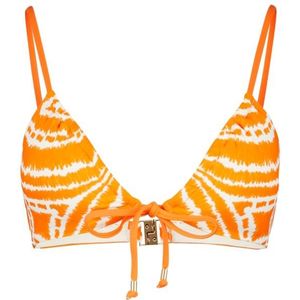 Seafolly Womens Zanzibar Drawstring Bralette Bikinitop (Dames |oranje)