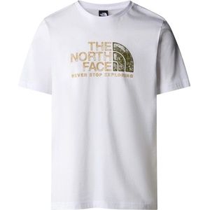 The North Face S/S Rust 2 Tee T-shirt (Heren |wit/grijs)