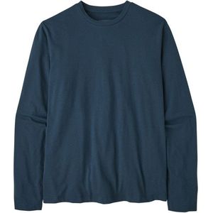 Patagonia L/S Essential Tee Longsleeve (Heren |blauw)