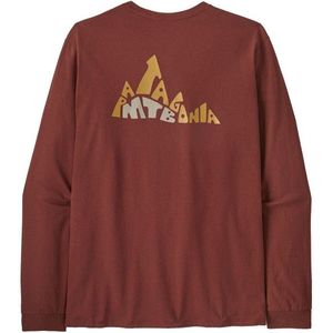 Patagonia L/S Berm Logo Responsibili-Tee Longsleeve (Heren |rood)