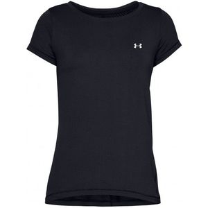 Under Armour Womens UA Heatgear Armour S/S Sportshirt (Dames |zwart/blauw)