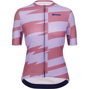 Santini Womens Furia Smart S/S Fietsshirt (Dames |purper)