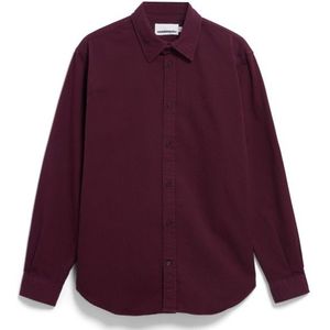 ARMEDANGELS - GIAALO - Overhemd - Bordeaux - Katoen - Lange Mouw