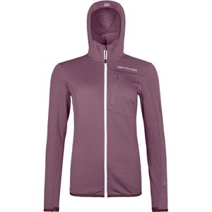 Ortovox Womens Fleece Light Grid Hooded Jacket Fleecevest (Dames |purper)