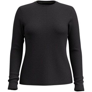 Smartwool Womens Thermal Merino Rib Crew Merinolongsleeve (Dames |zwart)