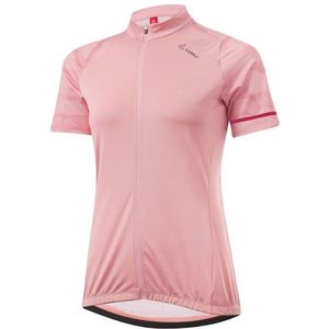 Löffler Womens Bike Jersey Full Zip Barkly Mid Fietsshirt (Dames |roze)