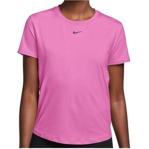 Nike Womens One Classic Dri-FIT T-Shirt Sportshirt (Dames |roze)