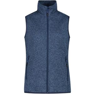 CMP Womens Vest Jacquard Knitted Fleecebodywarmer (Dames |blauw)