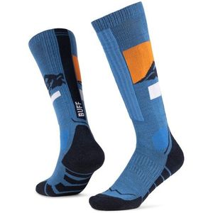 Buff Merino HW Over The Calf Skisokken (blauw)