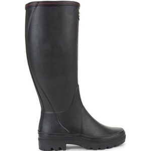 Le Chameau Womens Giverny Jersey Lined Boot Rubberlaarzen (Dames |grijs |waterdicht)