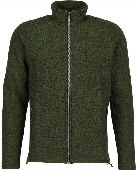 Ivanhoe of Sweden Danny Full Zip Wollen vest (Heren |olijfgroen)