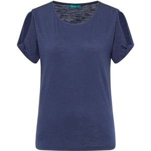 Tranquillo Womens Slub Jersey T-shirt (Dames |blauw)